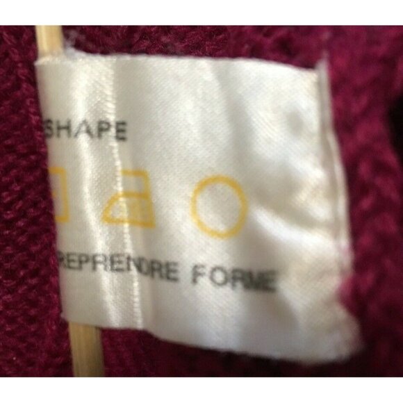 Gant The Rugger Men's Sweater 100% Wool Crew Neck Purple Retail $200 VTG Size L - Picture 6 of 10